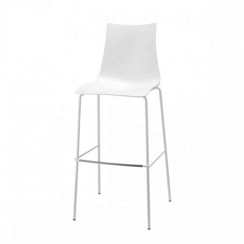 SGABELLO ZEBRA TECNOPOLIMERO 2565 Scab Tabouret Zebra art. 2565 avec structure en métal et coque en technopolymère h. 80cm