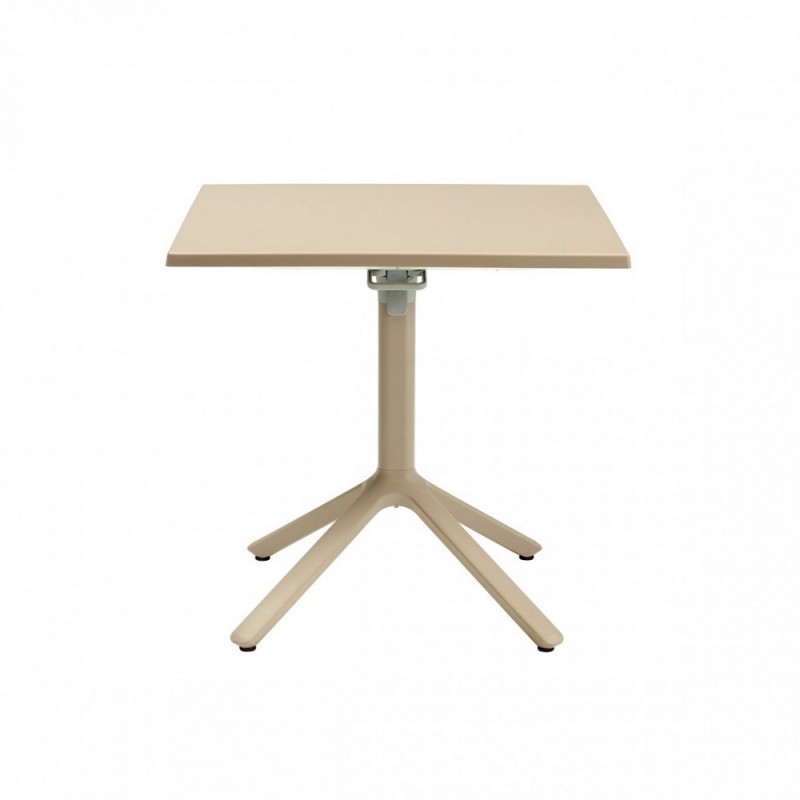 ECO AFFIANCABILE 2461 Scab Eco folding table that can be placed side by side art. 2461 with technopolymer structure and 70x70 cm technopolymer top