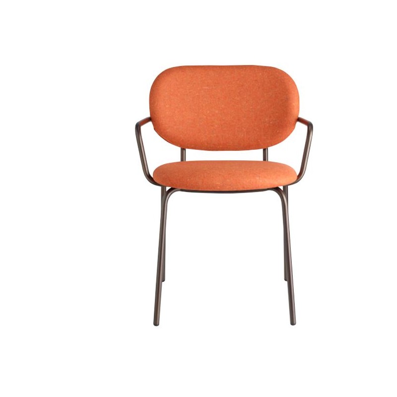 POLTRONA SI-SI BOLD 2518 Scab Chair Si-Si Bold art. 2518 with metal structure and fabric shell - With armrests