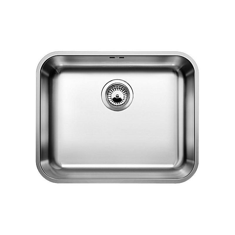 1518205 Blanco | SUPRA 500-U 1518205 Évier simple bac en acier inoxydable, 53 x 43 cm - À encastrer sous plan