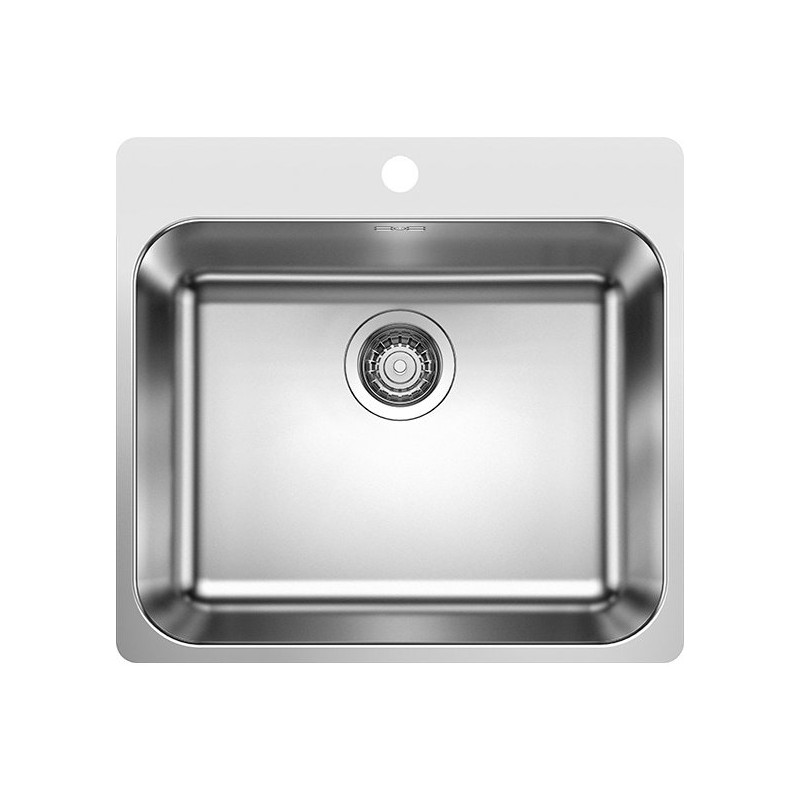 1526354 Blanco Sink one bowl SUPRA 500-IF/A 1523363 in 54x50 cm stainless steel - Sopratop/Filotop