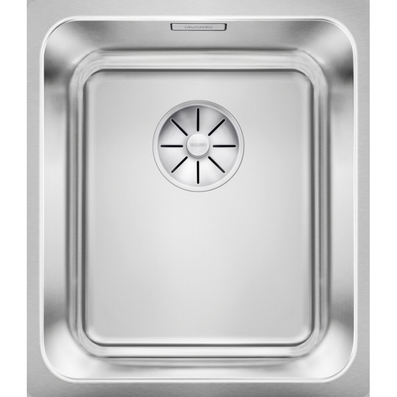 1526115 Blanco | SOLIS 340-U 1526115 Lavabo simple en acier inoxydable, 38 x 44 cm - À encastrer sous plan