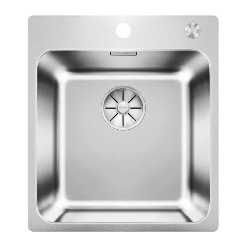 1526119 Blanco Sink with one bowl SOLIS 400-IF/A 1526119 in 44x50 cm stainless steel - Above-top/Filotop