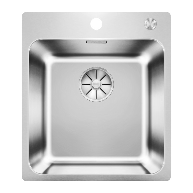 1526119 Blanco | SOLIS 400-IF/A 1526119 Single-Basin Stainless Steel Sink, 44x50 cm - Top-Mount/Flush-Mount