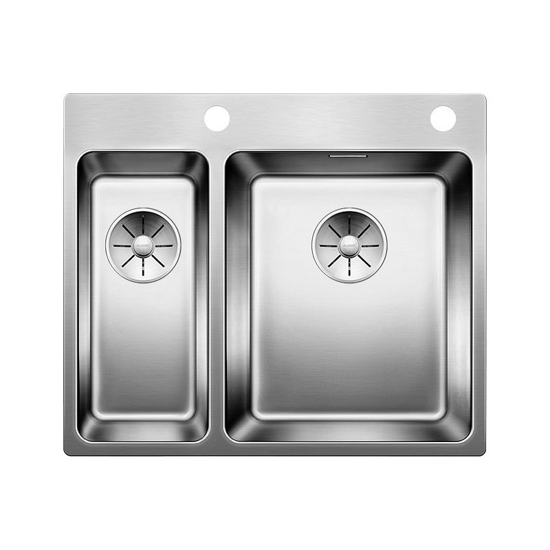 1522996 Évier Blanco à une cuve avec cuve en acier inoxydable ANDANO 340/180-IF/A 1519558 de 58,5 x 50 cm - À poser ou à remplir