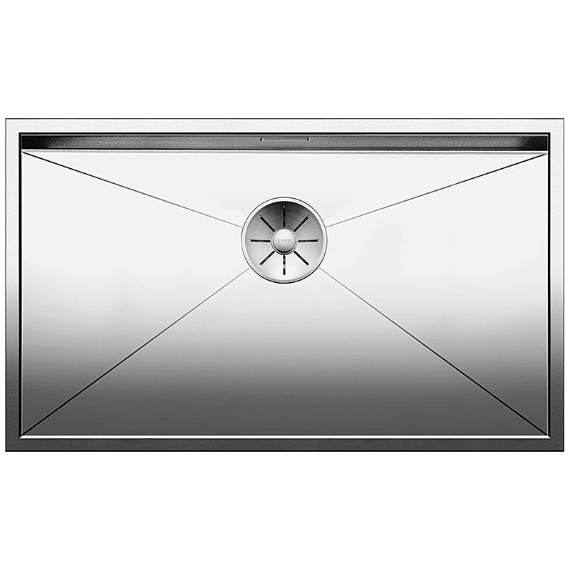 1521592 Blanco Single bowl sink ZEROX 700-IF 1517248 in 74x44 cm stainless steel - Above-top / Flush-top