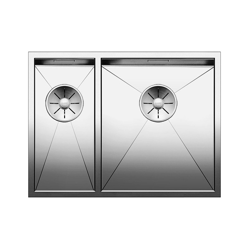 1517255 PRONTA CONSEGNA - Blanco | Lavello una vasca DX con vaschetta ZEROX 340/180-U 1517255 in acciaio inox da 58.5x44 cm - Sottotop - PROMOZIONE ATTIVA FINO AL 10/09