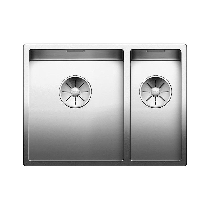 1521609 Blanco Lavello una vasca SX con vaschetta CLARON 340/180-U 1517226 in acciaio inox da 58.5x44 cm - Sottotop - PROMOZIONE ATTIVA FINO AL 10/09