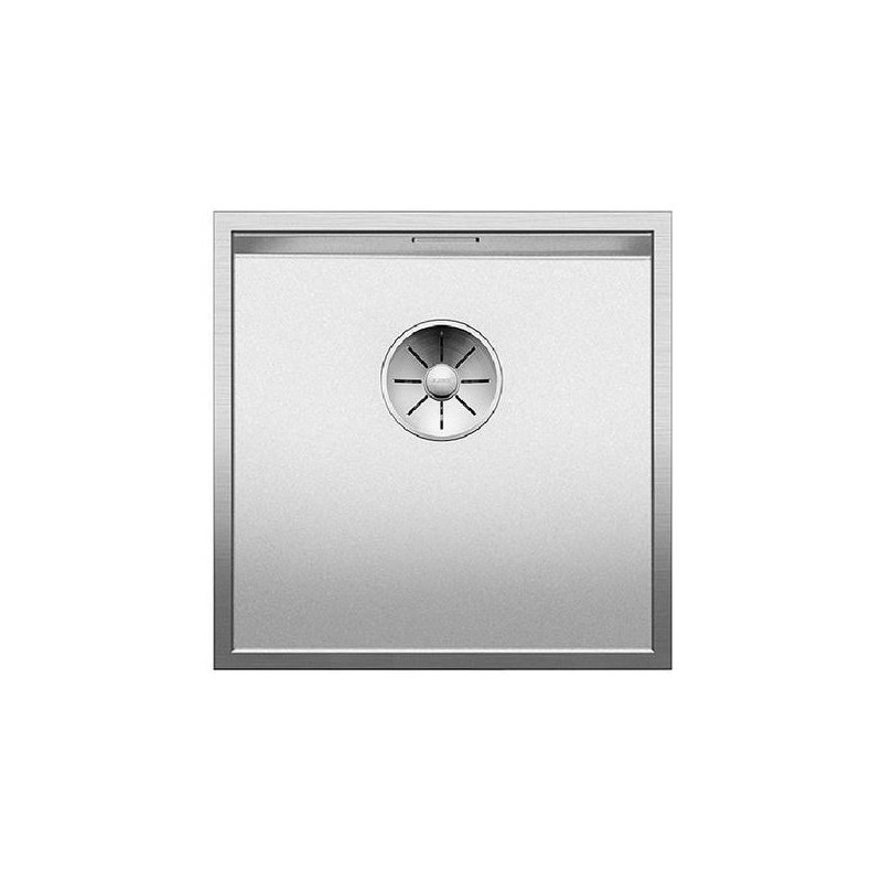 1523097 Blanco Single bowl sink ZEROX 400-IF 1523097 in Durinox stainless steel 44x44 cm - Above-top / Flush-top