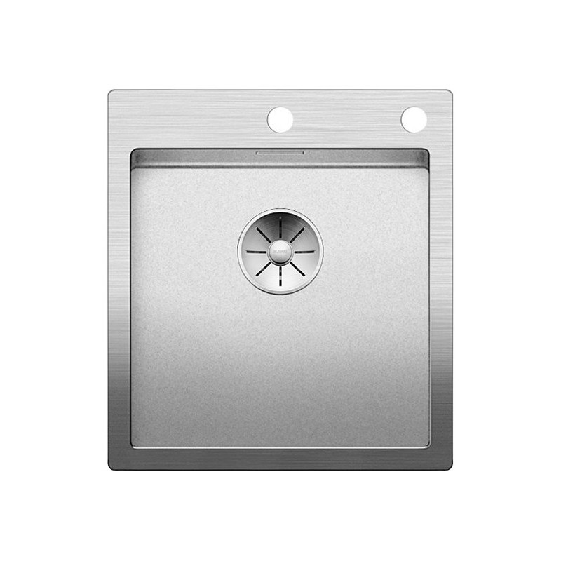1523392 Blanco | CLARON 400-IF/A 1523392 Durinox Stainless Steel Single Bowl Sink, 46x51 cm - Above-Mount/Flush-Mount