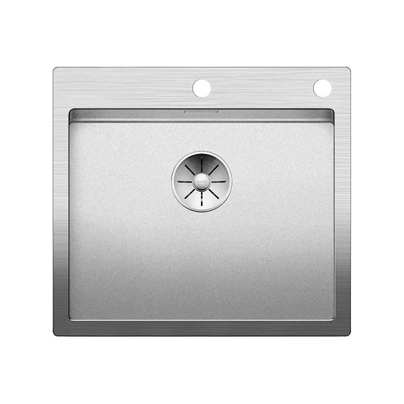 1523393 Blanco | CLARON 500-IF/A 1523393 Évier Durinox à une cuve en acier inoxydable, 56 x 51 cm - À poser/À fleur de plan