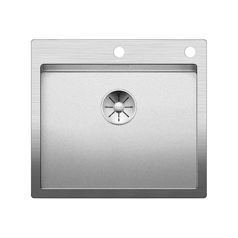 1523393 Blanco Sink one bowl CLARON 500-IF/A 1523393 in Durinox stainless steel 56x51 cm - Sopratop / Filotop