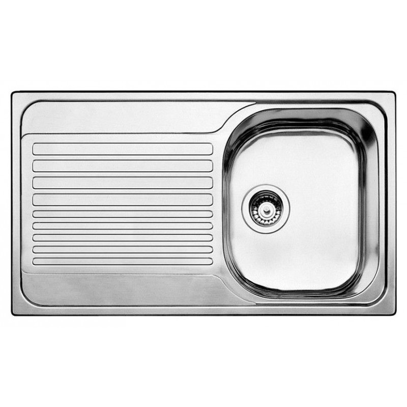 1324947 Évier Blanco à une cuve avec égouttoir à gauche TYPE 45 S 1324947 en acier inoxydable 86x50 cm - À poser