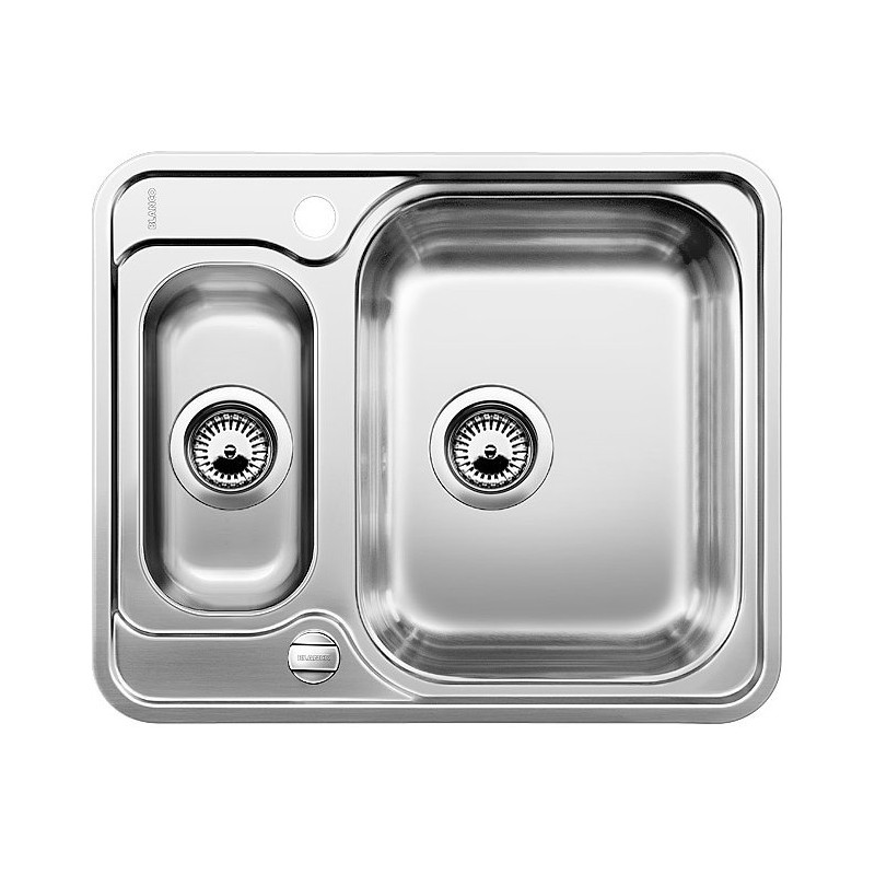 1616676 Blanco | LANTOS 6-IF 1616676 Single-bowl stainless steel sink with bowl, 59.3 x 48.8 cm - Top-mounted/Flush-mounted