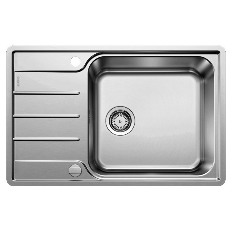 1525110 PRONTA CONSEGNA - Blanco | Lavello una vasca con gocciolatoio LEMIS XL 6 S-IF Compact 1525110 in acciaio inox da 78x50 cm - Sopratop/Filotop - PROMOZIONE ATTIVA FINO AL 10/09