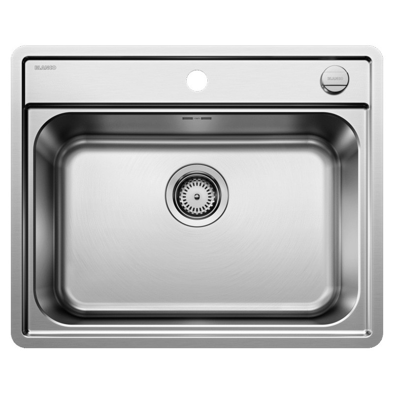 1525109 PRONTA CONSEGNA - Blanco | Lavello una vasca LEMIS XL 6-IF 1525109 in acciaio inox da 61.5x50 cm - Sopratop/Filotop - PROMOZIONE ATTIVA FINO AL 10/09