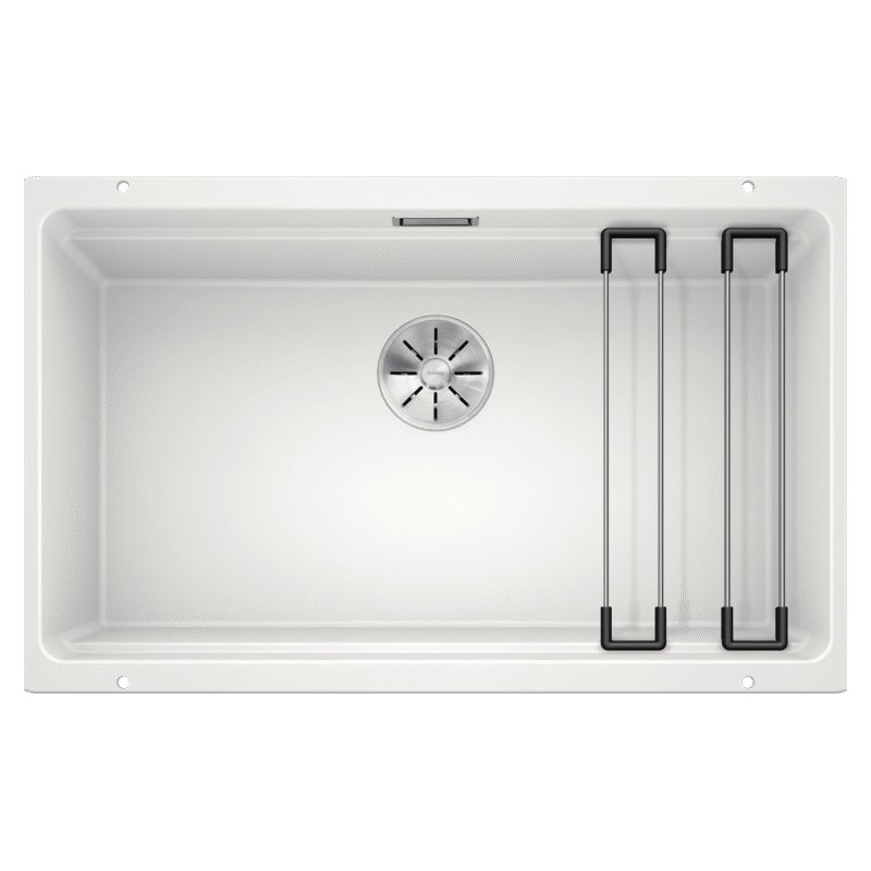 1525171 Blanco | Évier ETAGON 700-U 1525171 à une cuve, finition blanche, 73 x 46 cm - À encastrer sous plan