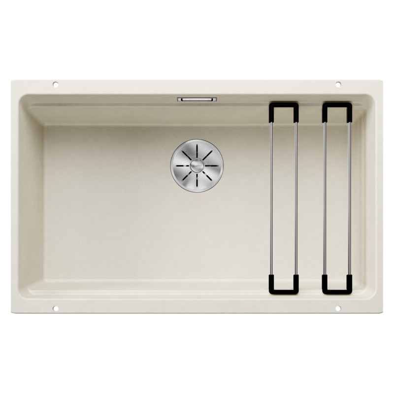 1527078 Blanco | ETAGON 700-U 1527078 Évier à une cuve, finition blanc cassé, 73 x 46 cm - À encastrer