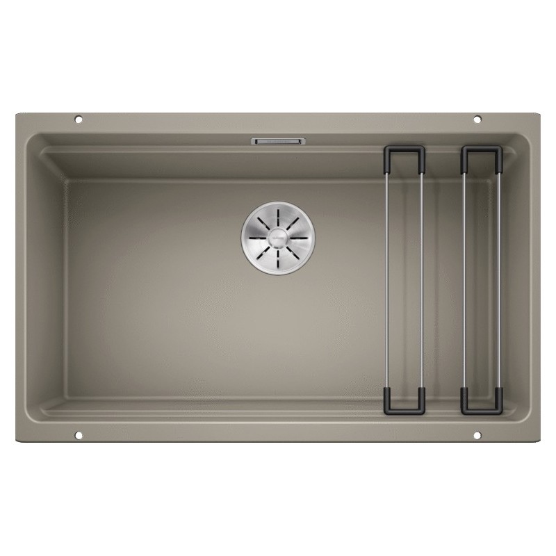 1525174 PRONTA CONSEGNA - Blanco | Lavello una vasca ETAGON 700-U 1525174 finitura tartufo da 73x46 cm - Sottotop