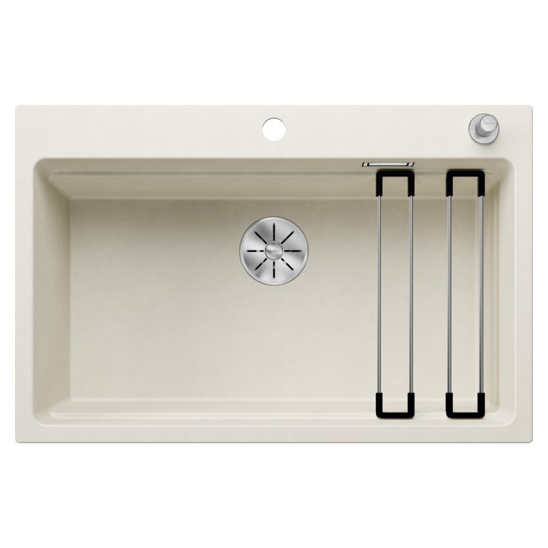 1527079 Blanco | ETAGON 8 1527079 Évier à une cuve, finition blanc doux, 78 x 51 cm - À poser