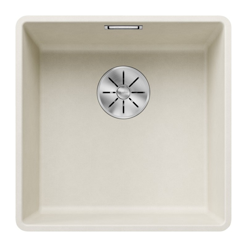 1527165 Blanco Lavello una vasca SUBLINE 400-F 1527165 finitura soft white da 42.7x42.7 cm - Filotop