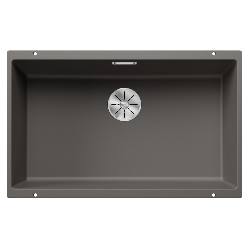 1527356 Blanco | SUBLINE 700-U 1527356 Lavabo à une cuve gris volcan, 73 x 46 cm - Sous-plan