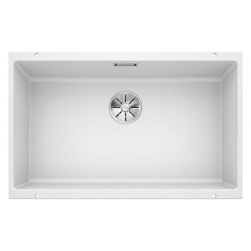 1523446 Blanco | SUBLINE 700-U 1518576 Fregadero de un seno, acabado blanco, 73x46 cm - Bajo encimera