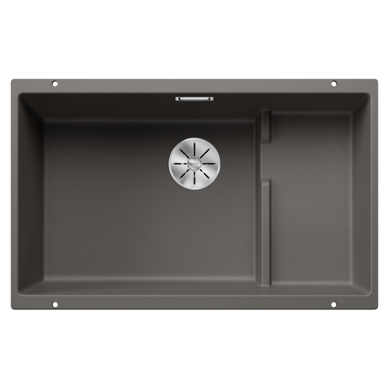 1527355 Blanco Single bowl sink with integrated right drainer SUBLINE 700-U Level 1527355 volcano gray finish 73x46 cm-Undertop