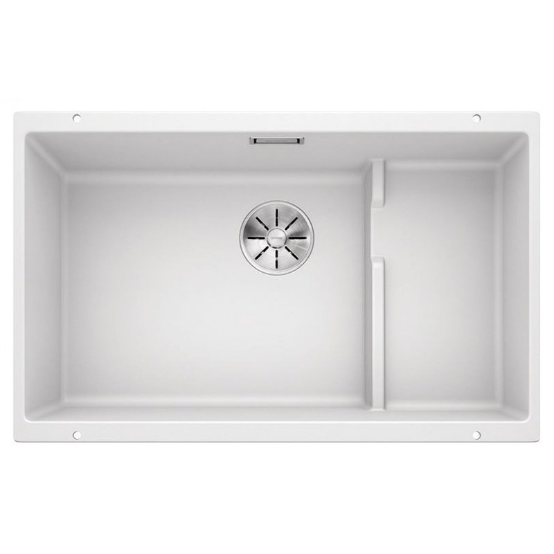 1518393 PRONTA CONSEGNA - Blanco | Lavello una vasca con gocciolatoio dx integrato SUBLINE 700-U Level 1518393 finitura bianco da 73x46 cm - Sottotop - PROMOZIONE ATTIVA FINO AL 10/09