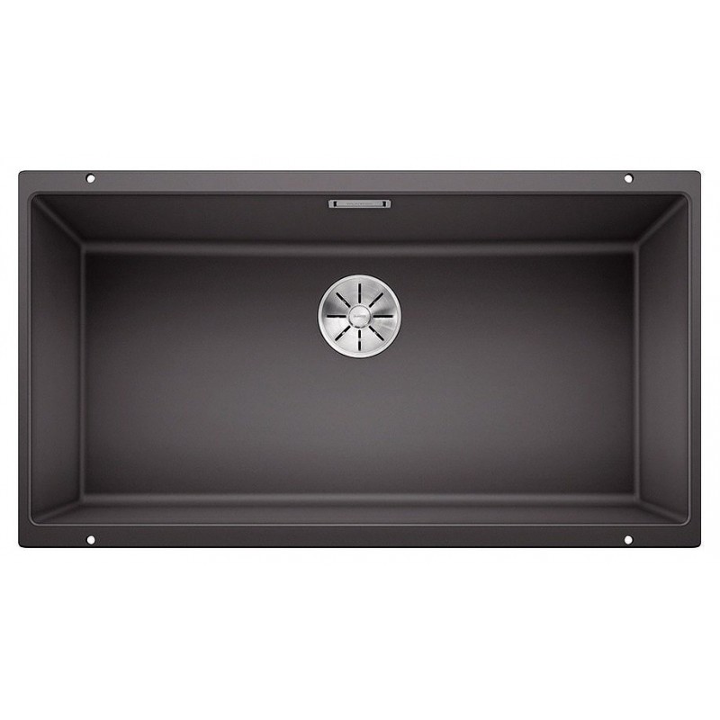 1523142 Blanco | SUBLINE 800-U 1523142 Évier à une cuve, finition gris roche, 83 x 46 cm - Sous-plan