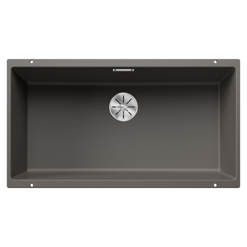 1527357 Blanco | SUBLINE 800-U 1527357 Lavabo à une cuve gris volcan, 83 x 46 cm - À encastrer