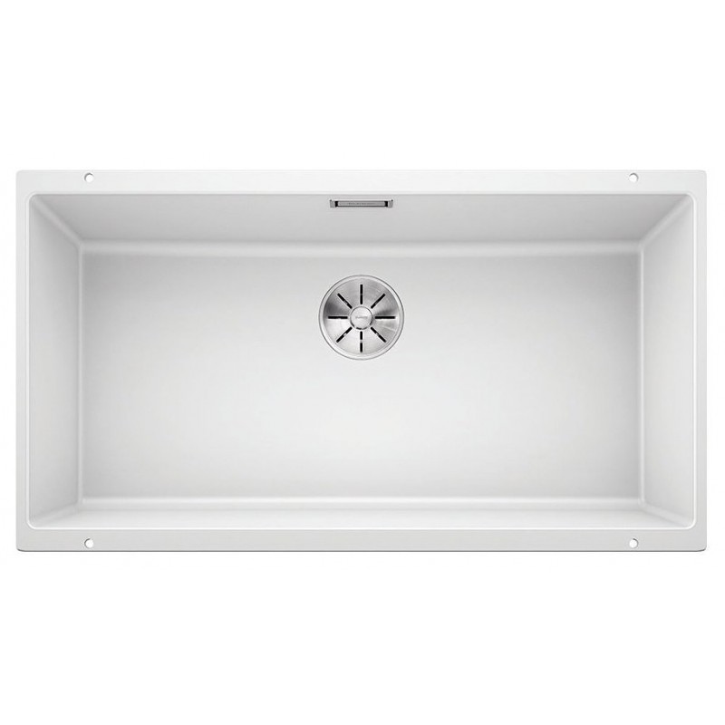 1523145 Blanco | SUBLINE 800-U 1523145 Évier à une cuve, finition blanche, 83 x 46 cm - À encastrer