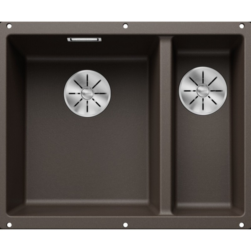 1515057 Blanco | Single bowl sink with left bowl SUBLINE 340/160-U 1515057 coffee finish 55.5x46 cm - Undermount