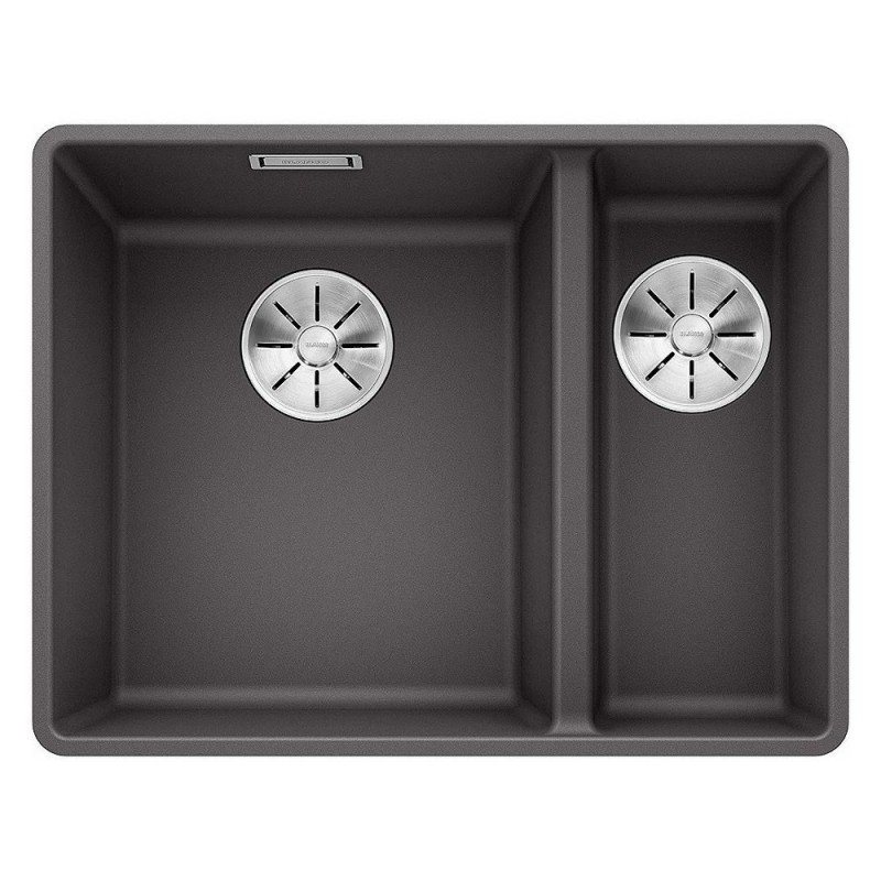 1519803 Blanco Single bowl sink with left bowl SUBLINE 340/160-F 1519803 rock grey finish 55.2x42.7 cm - Flush-mounted
