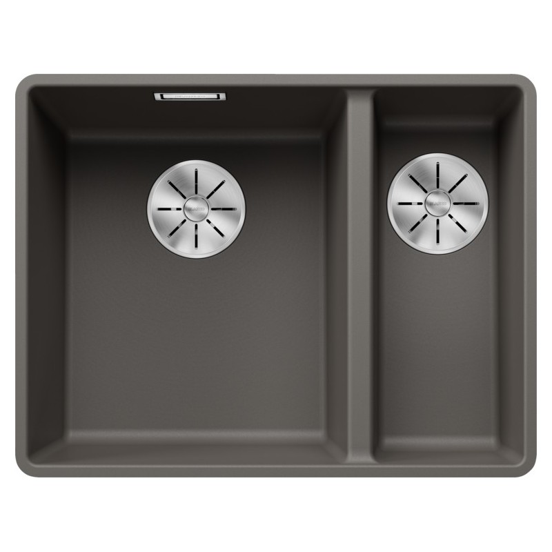 1527344 Blanco Single bowl sink with left bowl SUBLINE 340/160-F 1527344 volcano grey finish 55.2x42.7 cm - Flush-mounted