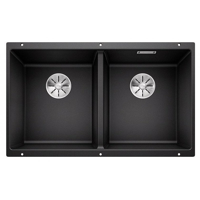 1523574 PRONTA CONSEGNA - Blanco | Lavello due vasche SUBLINE 350/350-U 1518591 finitura antracite da 75.5x46 cm - Sottotop - PROMOZIONE ATTIVA FINO AL 10/09