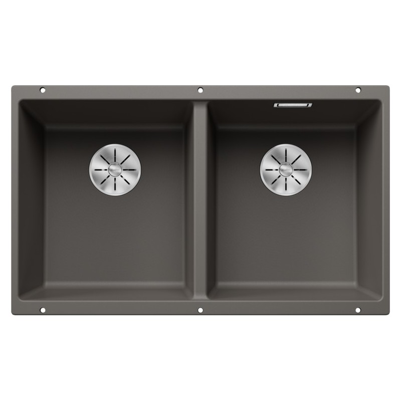 1527347 Blanco SUBLINE 350/350-U 1527347 double bowl sink, volcano grey finish, 75.5x46 cm - Undermount