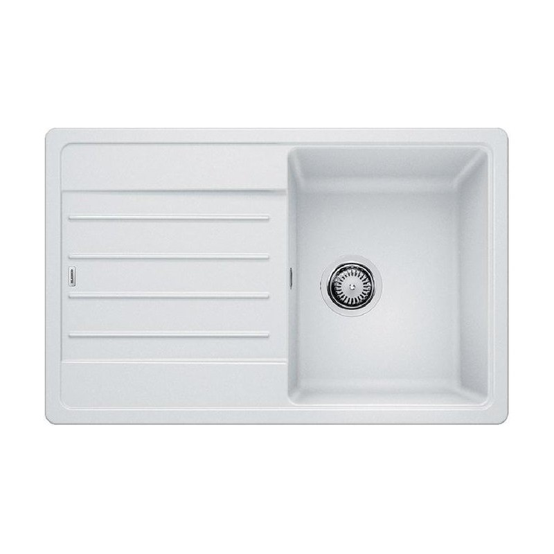 1522203 PRONTA CONSEGNA - Blanco Lavello una vasca con gocciolatoio LEGRA 45 S 1522203 finitura bianco da 78x50 cm - Sopratop - PROMOZIONE ATTIVA FINO AL 10/09