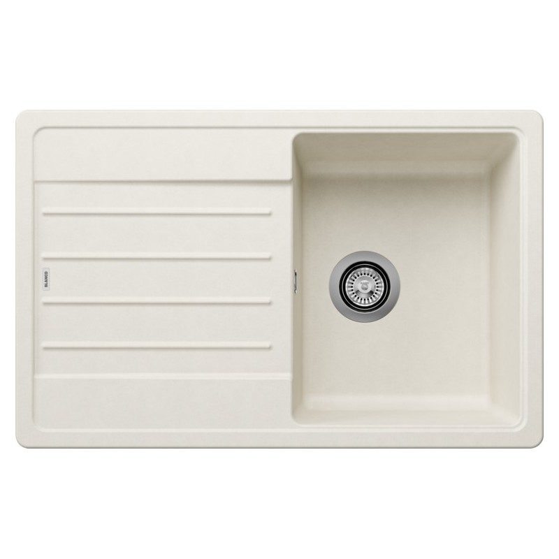 1527085 Blanco Lavello una vasca con gocciolatoio LEGRA 45 S 1527085 finitura soft white da 78x50 cm - Sopratop - PROMOZIONE ATTIVA FINO AL 10/09