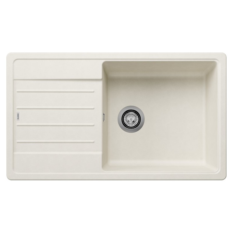 1527091 PRONTA CONSEGNA - Blanco | Lavello una vasca con gocciolatoio LEGRA XL 6 S 1527091 finitura soft white da 86x50 cm - Sopratop - PROMOZIONE ATTIVA FINO AL 10/09