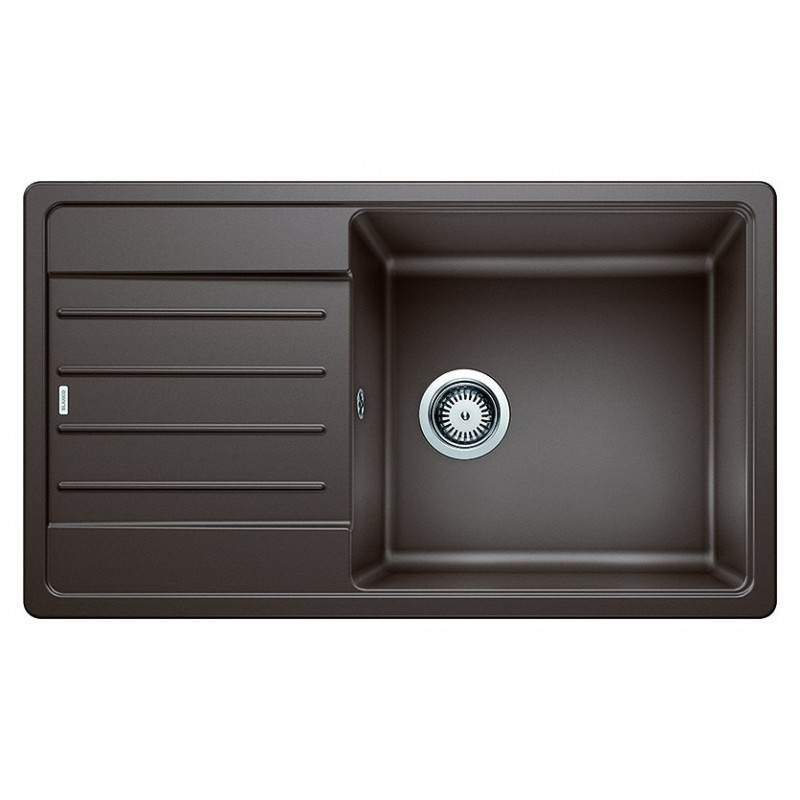 1523331 Blanco | LEGRA XL 6 S 1523331 single-bowl sink with drainer, coffee finish, 86x50 cm - Above-counter