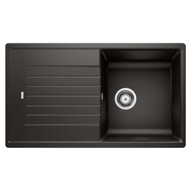 1526016 PRONTA CONSEGNA - Blanco | Lavello una vasca con gocciolatoio ZIA 5 S 1526016 finitura nero da 86x50 cm - Sopratop - PROMOZIONE ATTIVA FINO AL 10/09