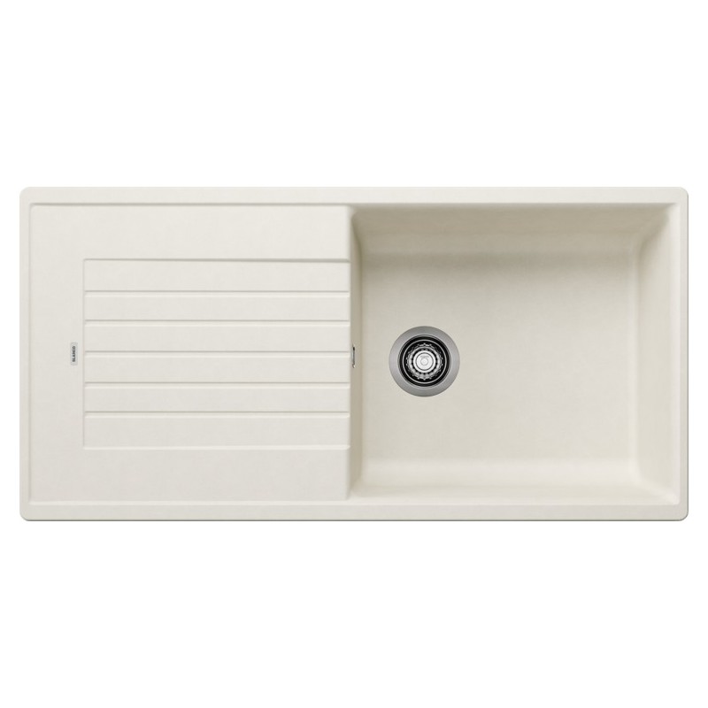 1527217 PRONTA CONSEGNA - Blanco | Lavello una vasca con gocciolatoio ZIA XL 6 S 1527217 finitura soft white da 100x50 cm - Sopratop - PROMOZIONE ATTIVA FINO AL 10/09