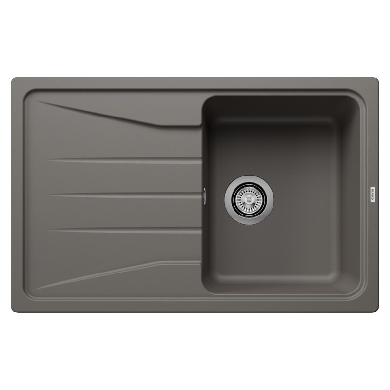 1527332 Blanco Lavello una vasca con gocciolatoio SONA 45 S 1527332 finitura grigio vulcano da 78x50 cm - Sopratop - PROMOZIONE ATTIVA FINO AL 10/09