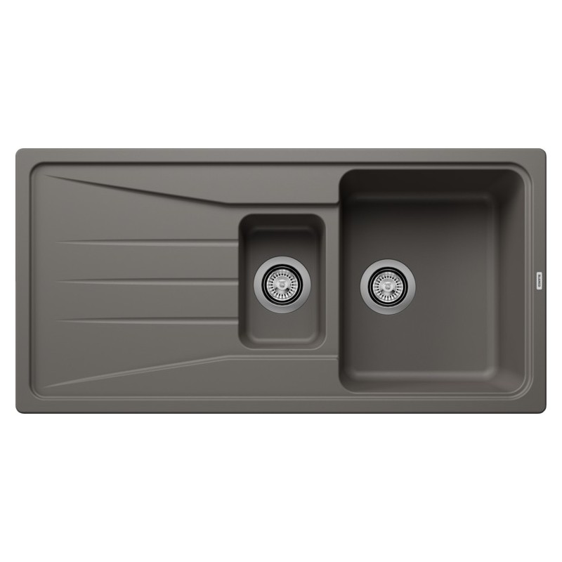 1527337 Blanco Single bowl sink with basin and drainer SONA 6 S 1527337 volcano grey finish 100x50 cm - Overmount