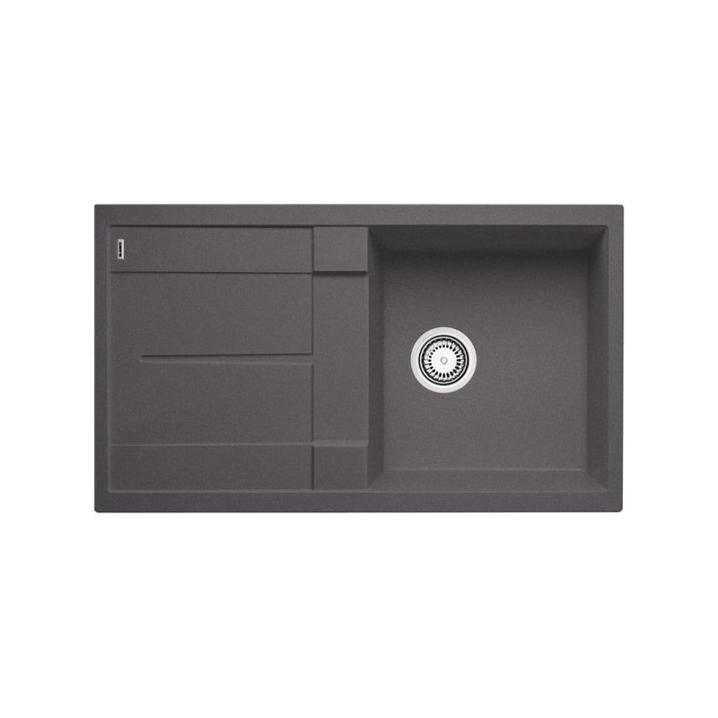 1518872 Blanco Single bowl sink with drainer METRA 5 S 1518872 rock grey finish 86x50 cm - Overmount