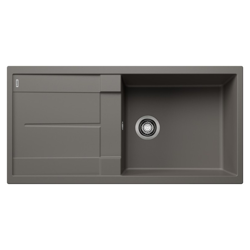1527307 Blanco Single bowl sink with drainer METRA XL 6 S 1527307 volcano grey finish 100x50 cm - Overmount