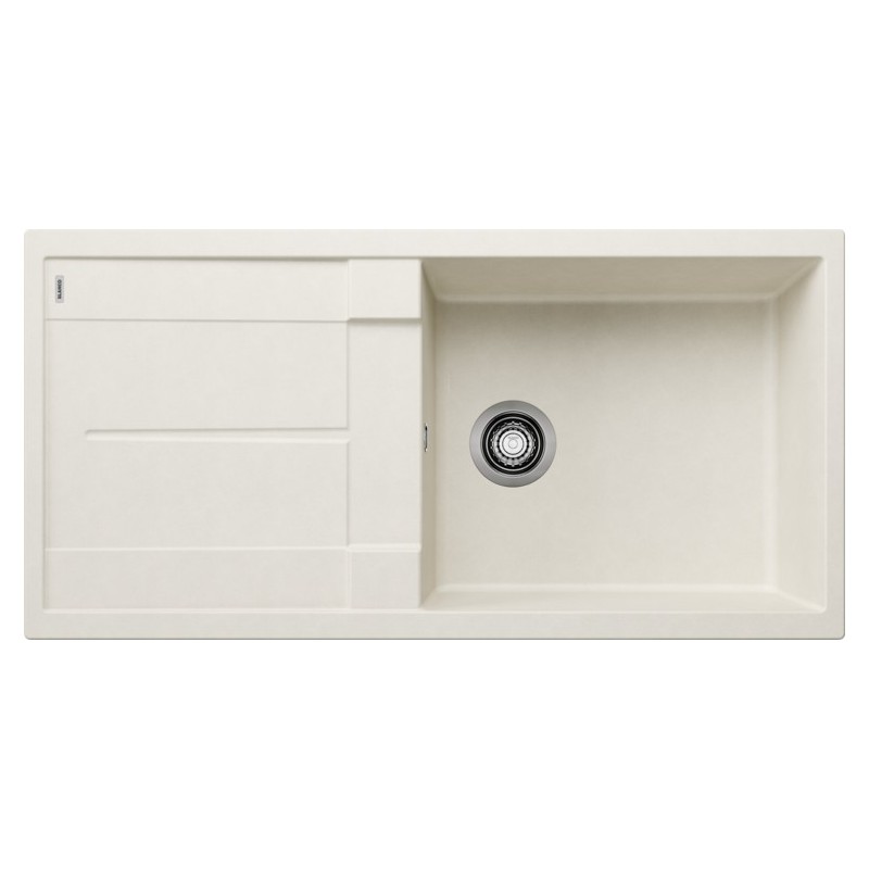 1527124 Blanco Single bowl sink with drainer METRA XL 6 S 1527124 soft white finish 100x50 cm - Overmount