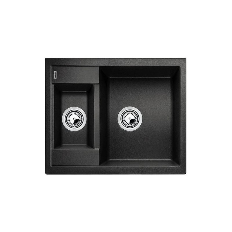 1516179 Blanco | Évier à une cuve METRA 6 1516179 finition anthracite, 61,5 x 50 cm - À poser
