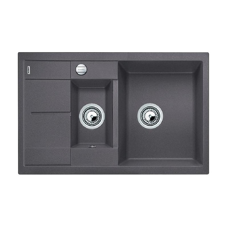 1518876 Blanco | Lavello una vasca con vaschetta e gocciolatoio METRA 6 S Compact 1518876 finitura grigio roccia da 78x50 cm - Sopratop - PROMOZIONE ATTIVA FINO AL 10/09